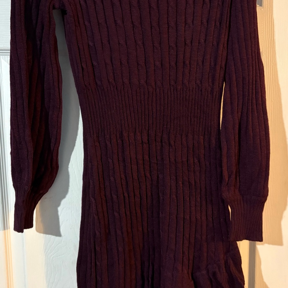 Taylor Ribbed Knit Turtleneck Sweater - Deep Purple